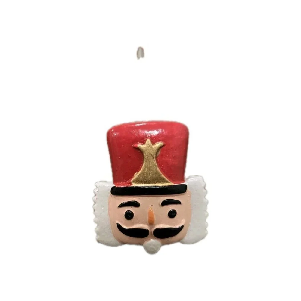 New Christmas Holiday Nutcracker Heads Bathroom Shower Curtain Hooks